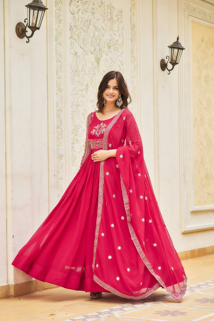 Festival Anarkali Dress with Dupatta | RoopRivaaj