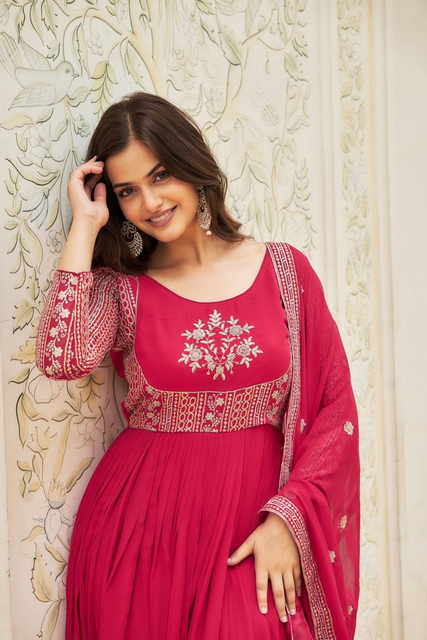 Festival Anarkali Dress with Dupatta | RoopRivaaj