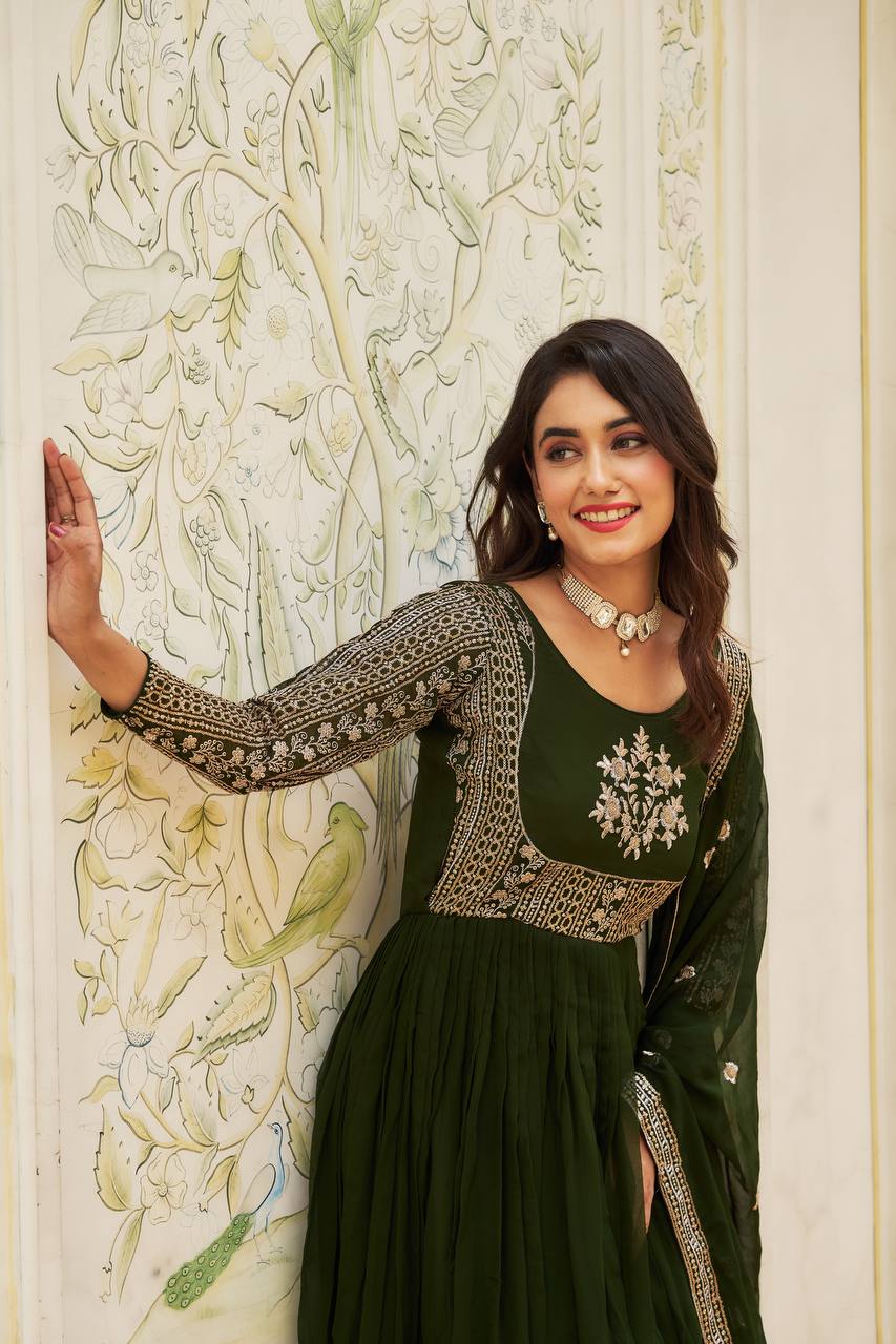 Festival Anarkali Dress with Dupatta | RoopRivaaj