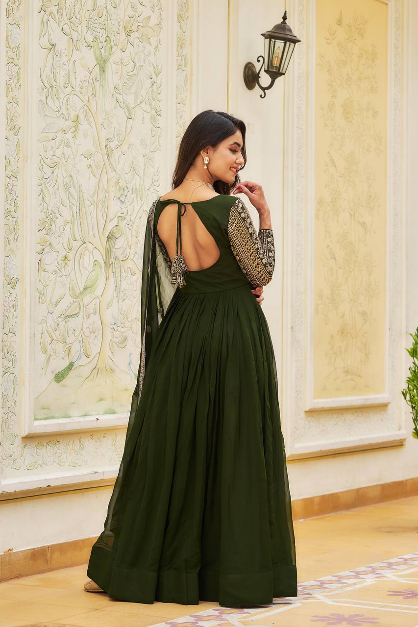 Festival Anarkali Dress with Dupatta | RoopRivaaj