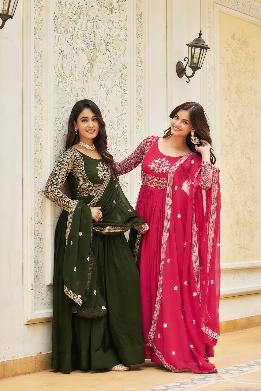 Festival Anarkali Dress with Dupatta | RoopRivaaj