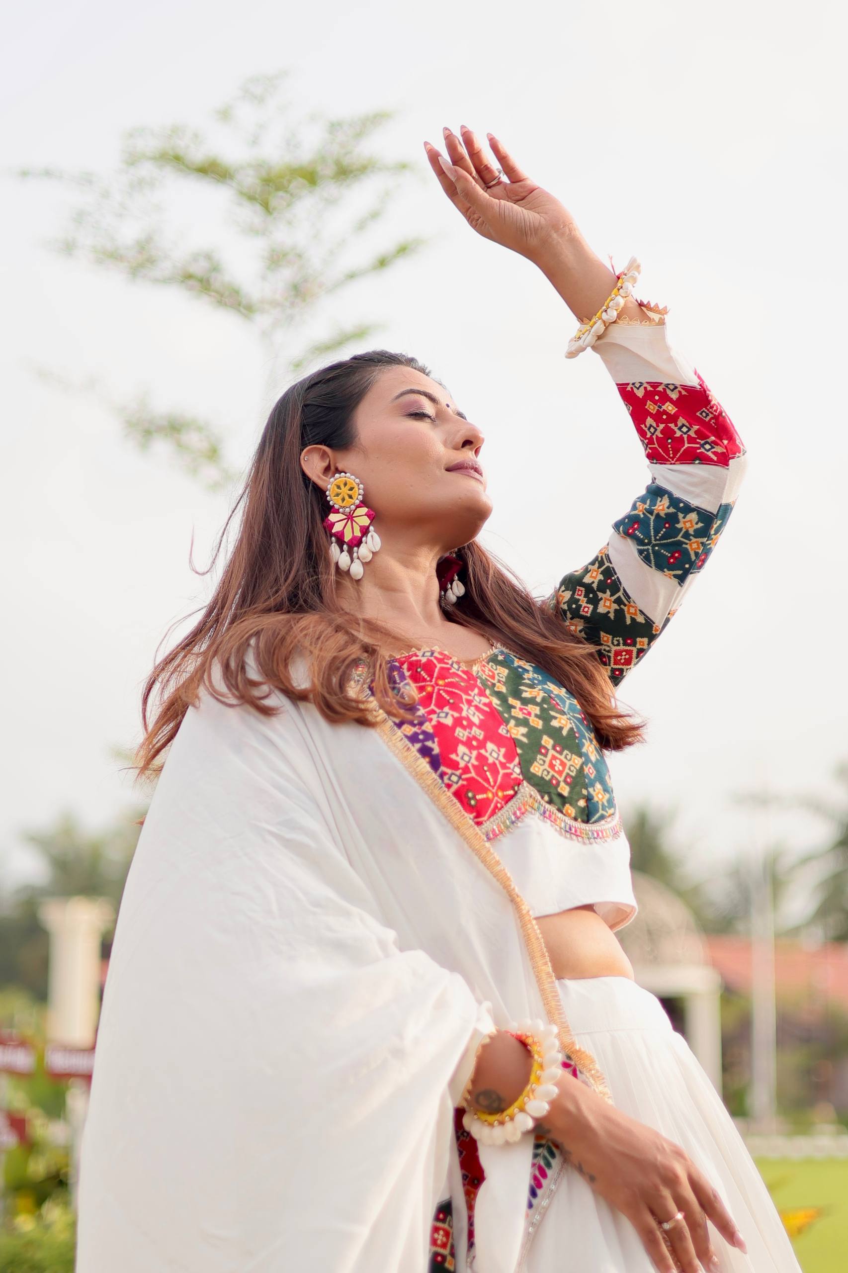 Multi-Color Cotton Navratri Lehenga Choli with Dupatta | RoopRivaaj