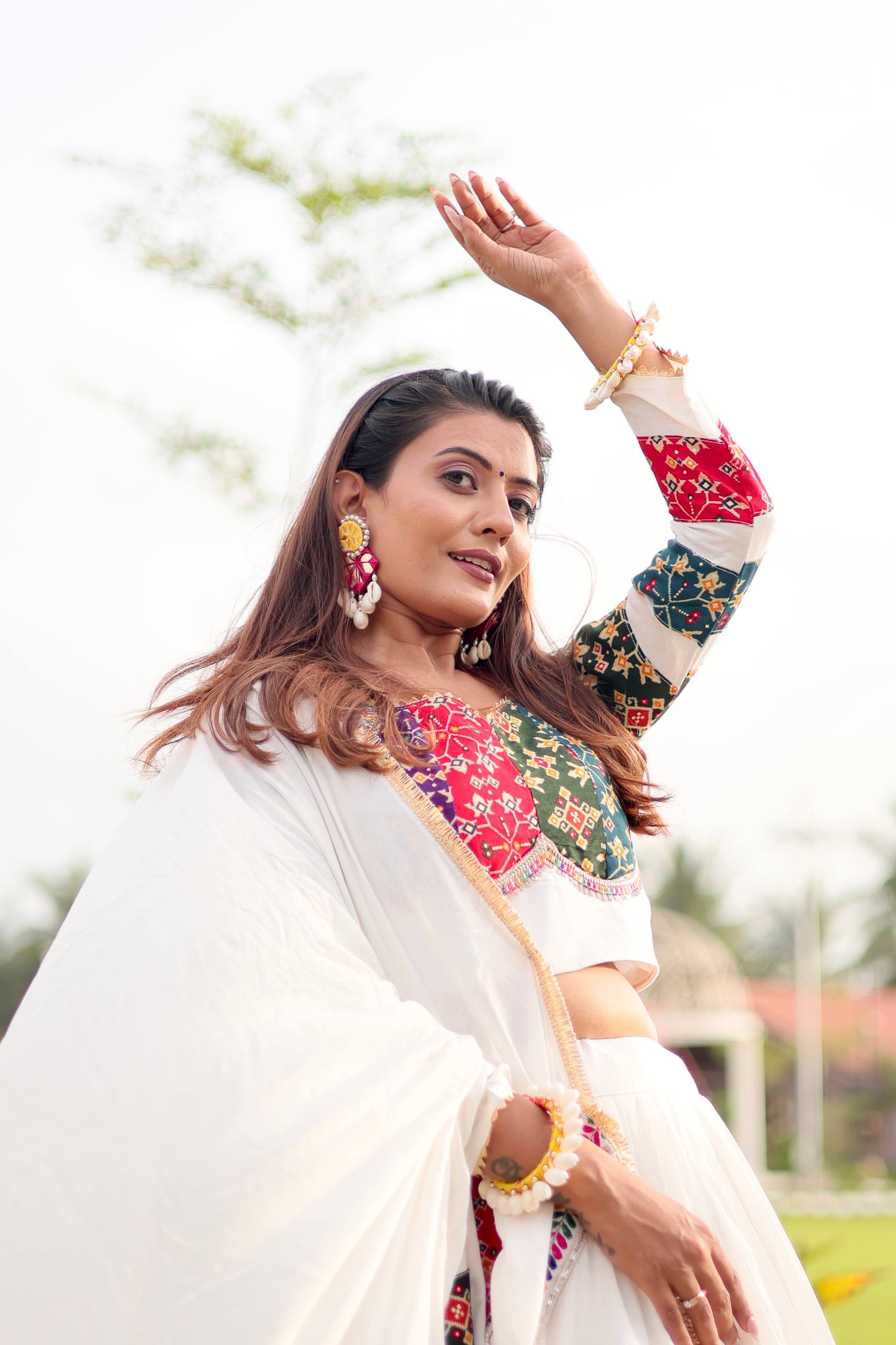 Multi-Color Cotton Navratri Lehenga Choli with Dupatta | RoopRivaaj
