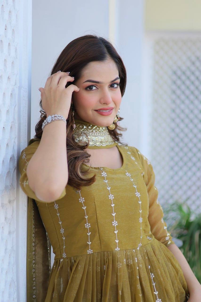 Designer Top and Sharara Set with Sequence Work and Dupatta | RoopRivaaj