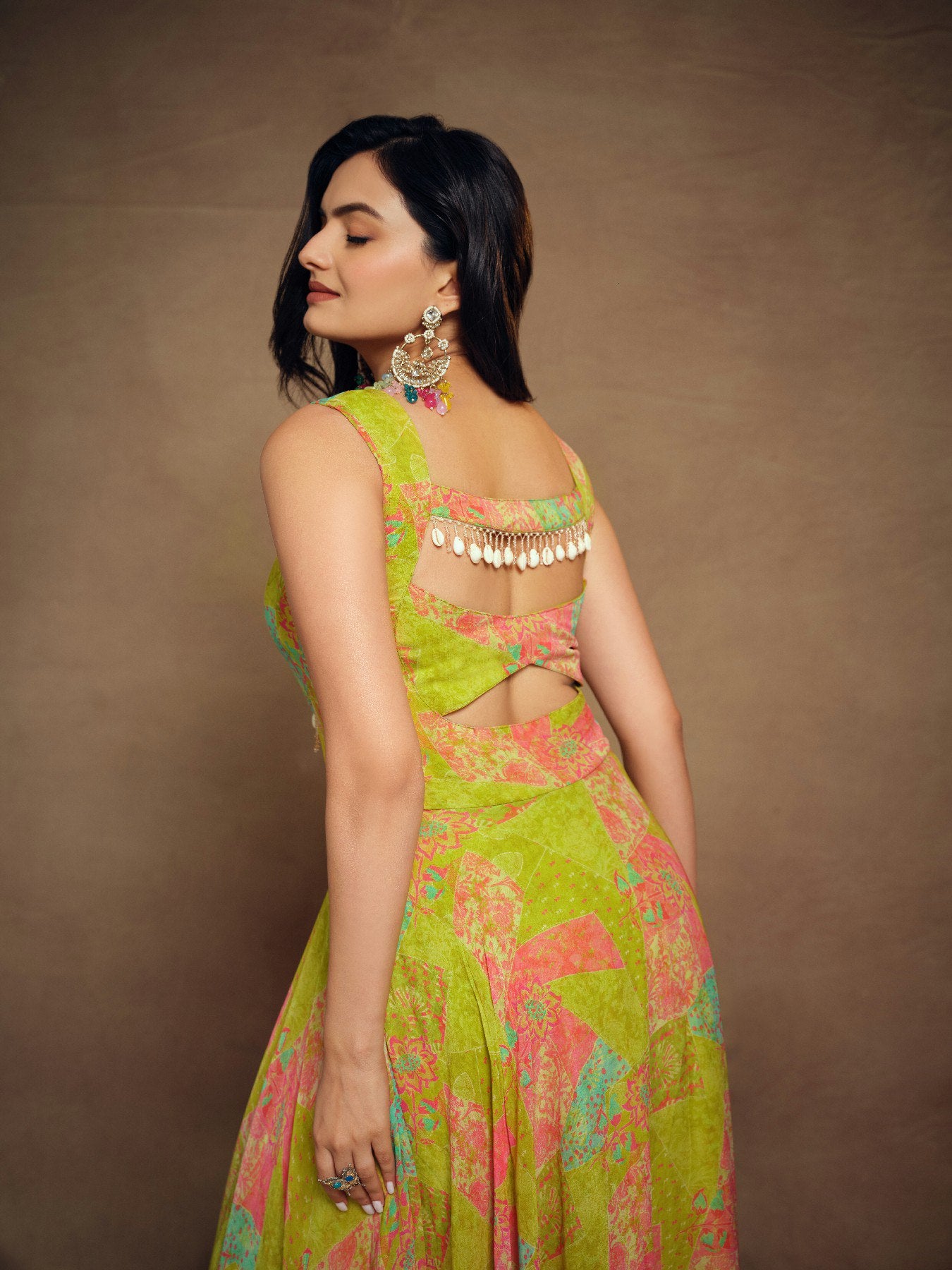 Petal Charm Printed Gown for All Occasions | RoopRivaaj