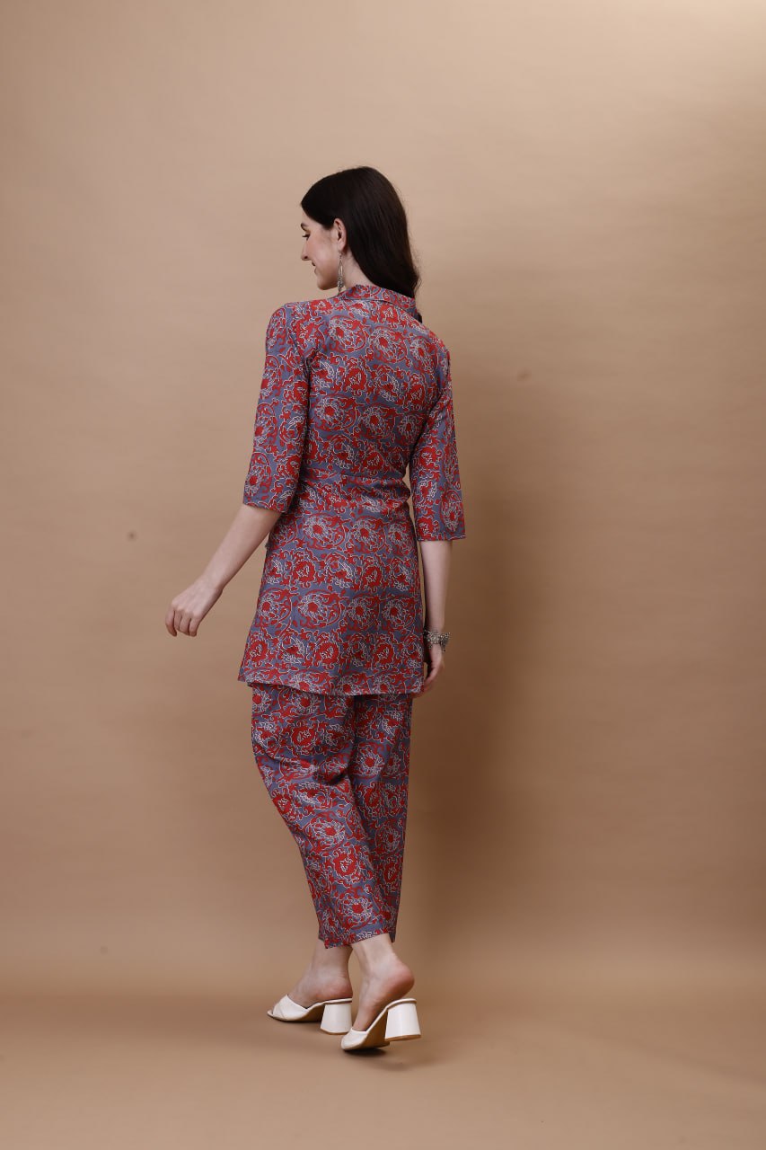 Lightweight Crepe Straight Co-ord Set | RoopRivaaj