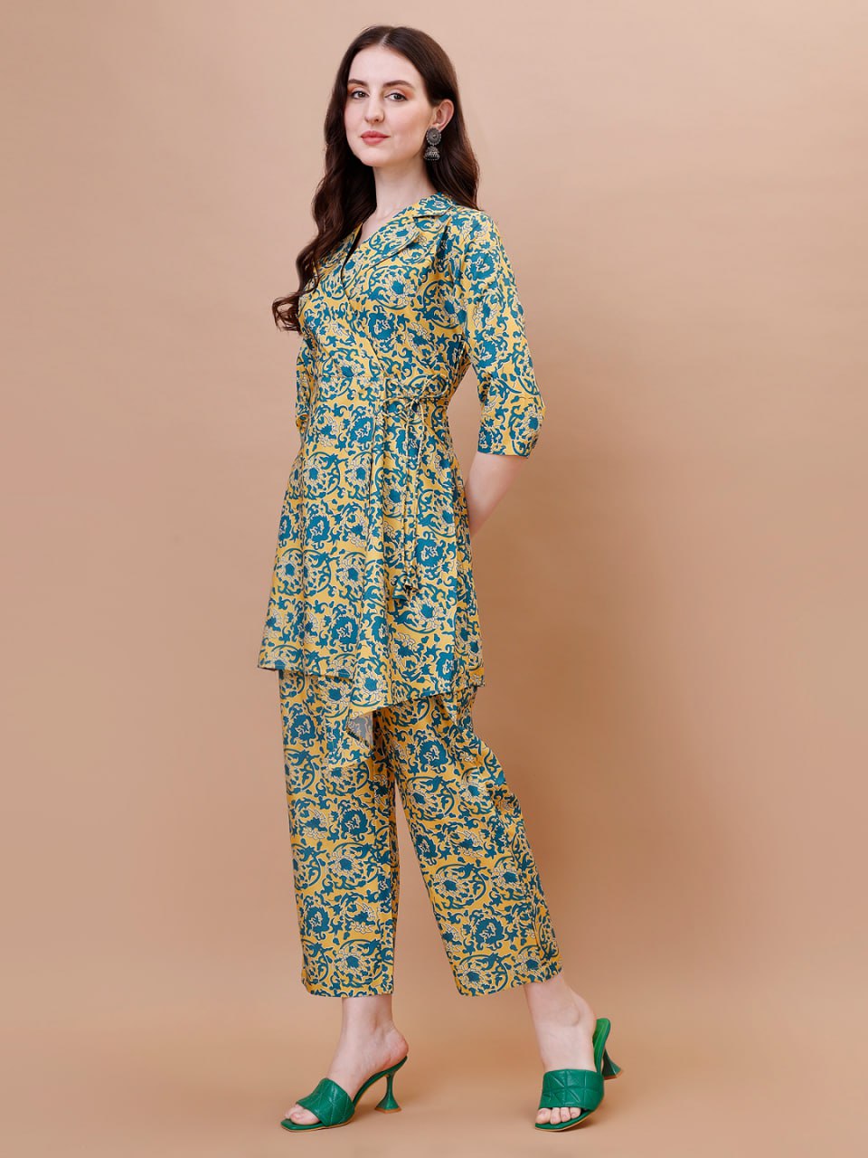Lightweight Crepe Straight Co-ord Set | RoopRivaaj