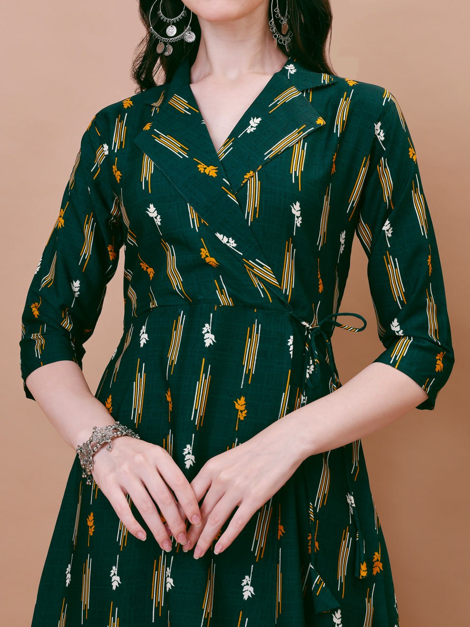 Straight Crepe Co-ord Set for Daily Ethnic Elegance | RoopRivaaj