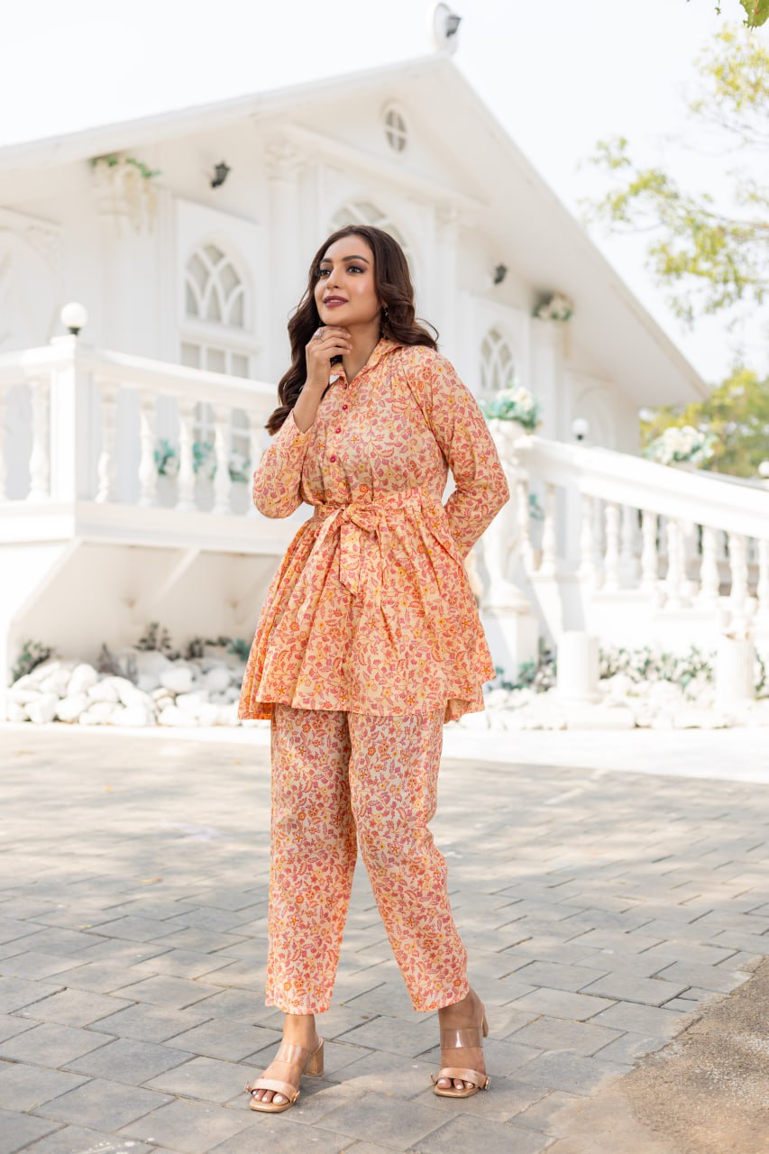 Versatile Printed Indo Cotton Co-ord Set | RoopRivaaj