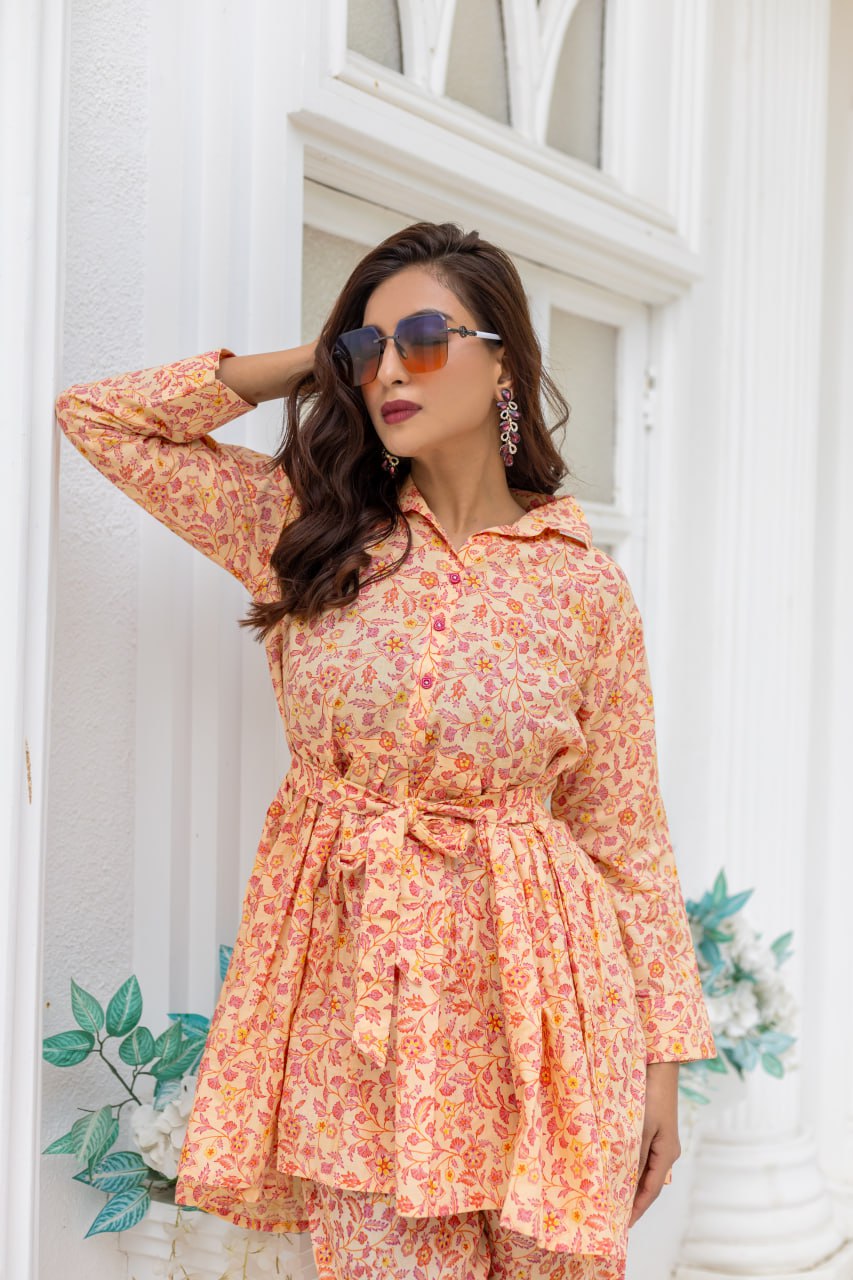 Versatile Printed Indo Cotton Co-ord Set | RoopRivaaj
