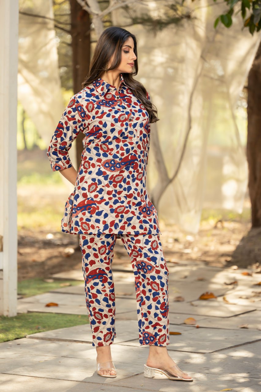 Effortless Everyday Chic Cotton Straight Co-ord Set | RoopRivaaj