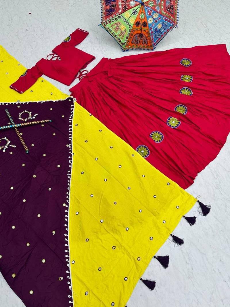 Navratri Special Rayon Cotton Lehenga Choli | RoopRivaaj