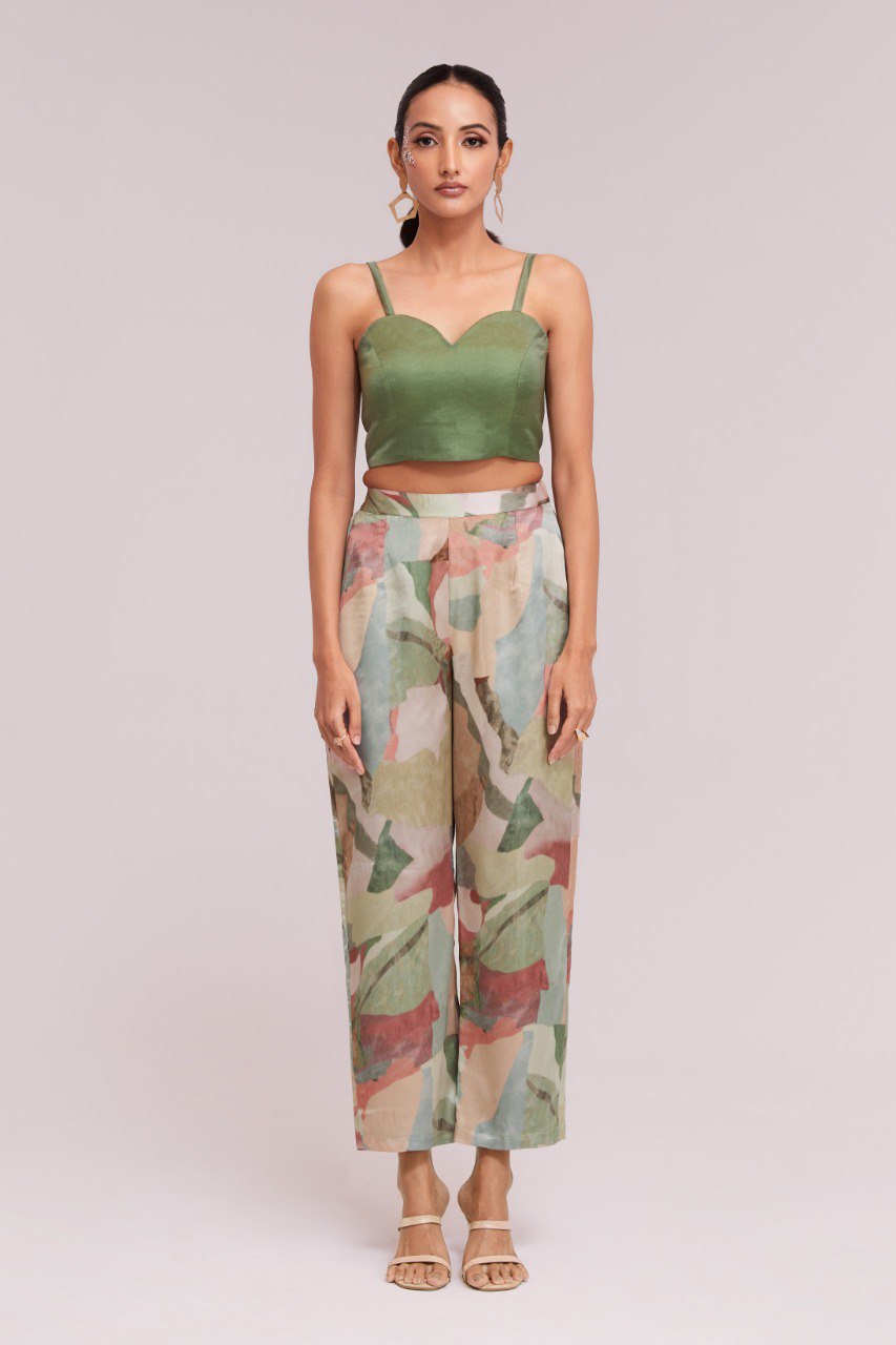 Bold Multi-Color Co-Ord Set in Modal Satin | RoopRivaaj