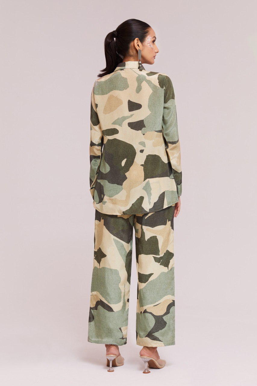 Multi-Color Printed Crepe Co-Ord Set| RoopRivaaj