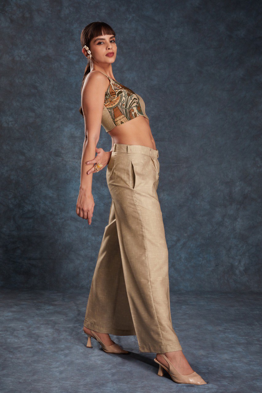Brown Linen Co-Ord Set | RoopRivaaj