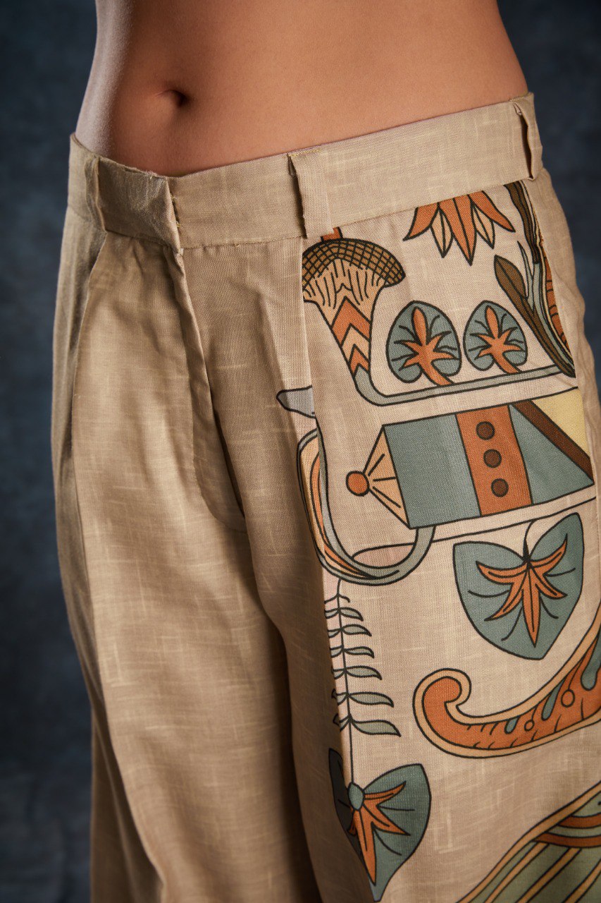 Brown Linen Co-Ord Set | RoopRivaaj