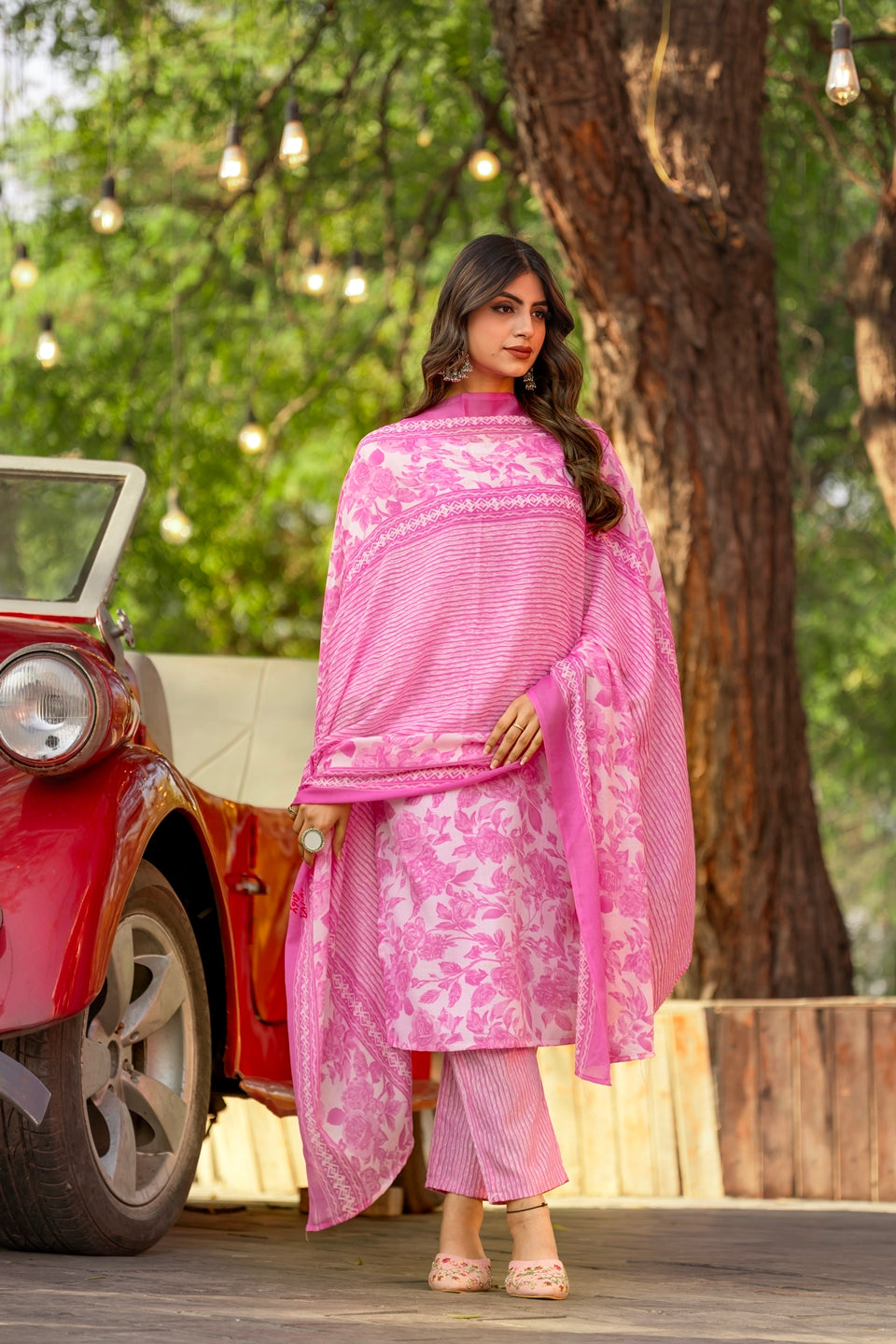 Cotton Kurti Pant Dupatta Set | RoopRivaaj