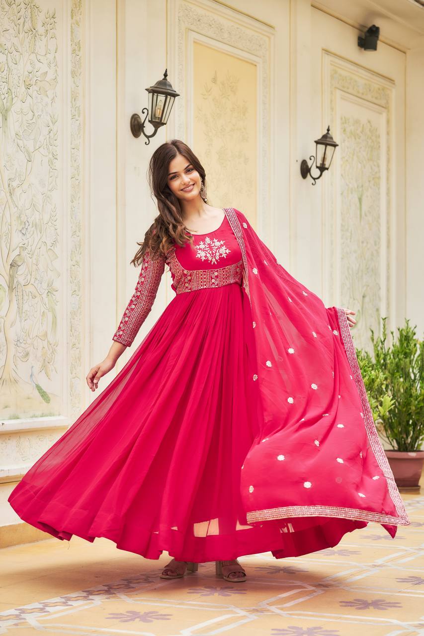 Festival Anarkali Dress with Dupatta | RoopRivaaj