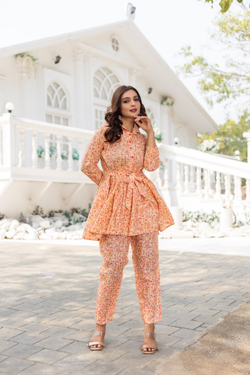 Versatile Printed Indo Cotton Co-ord Set | RoopRivaaj