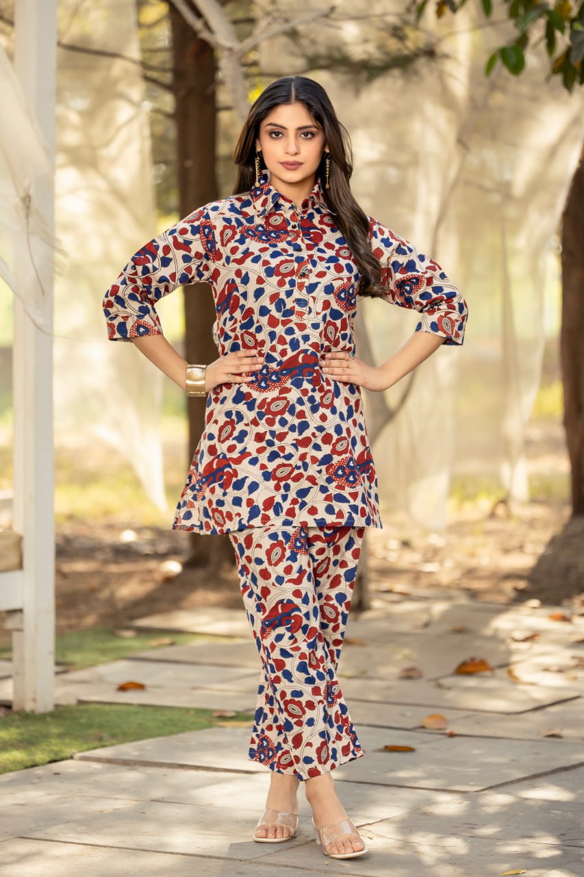 Effortless Everyday Chic Cotton Straight Co-ord Set | RoopRivaaj