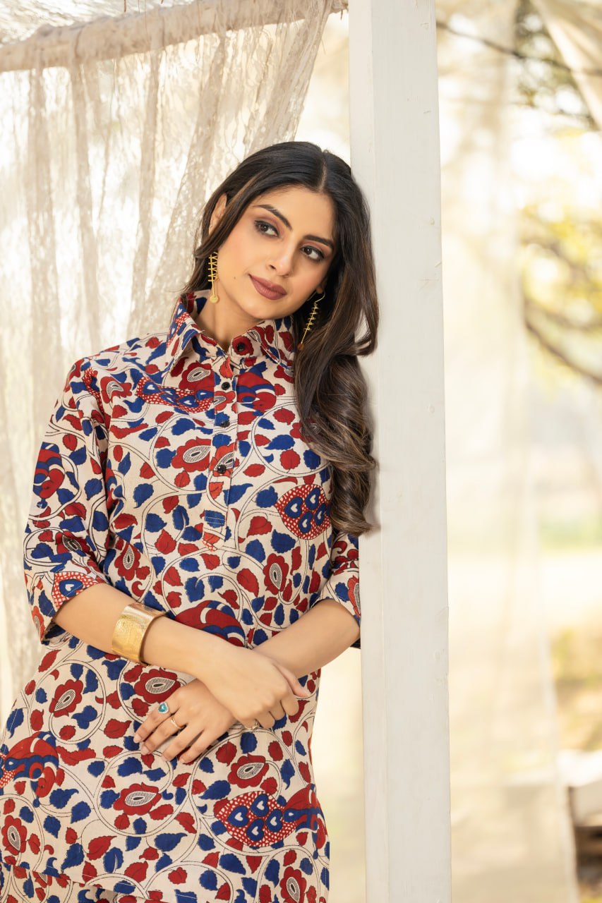 Effortless Everyday Chic Cotton Straight Co-ord Set | RoopRivaaj
