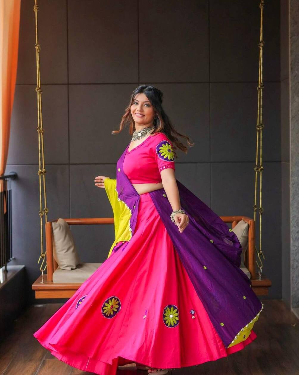 Navratri Special Rayon Cotton Lehenga Choli | RoopRivaaj