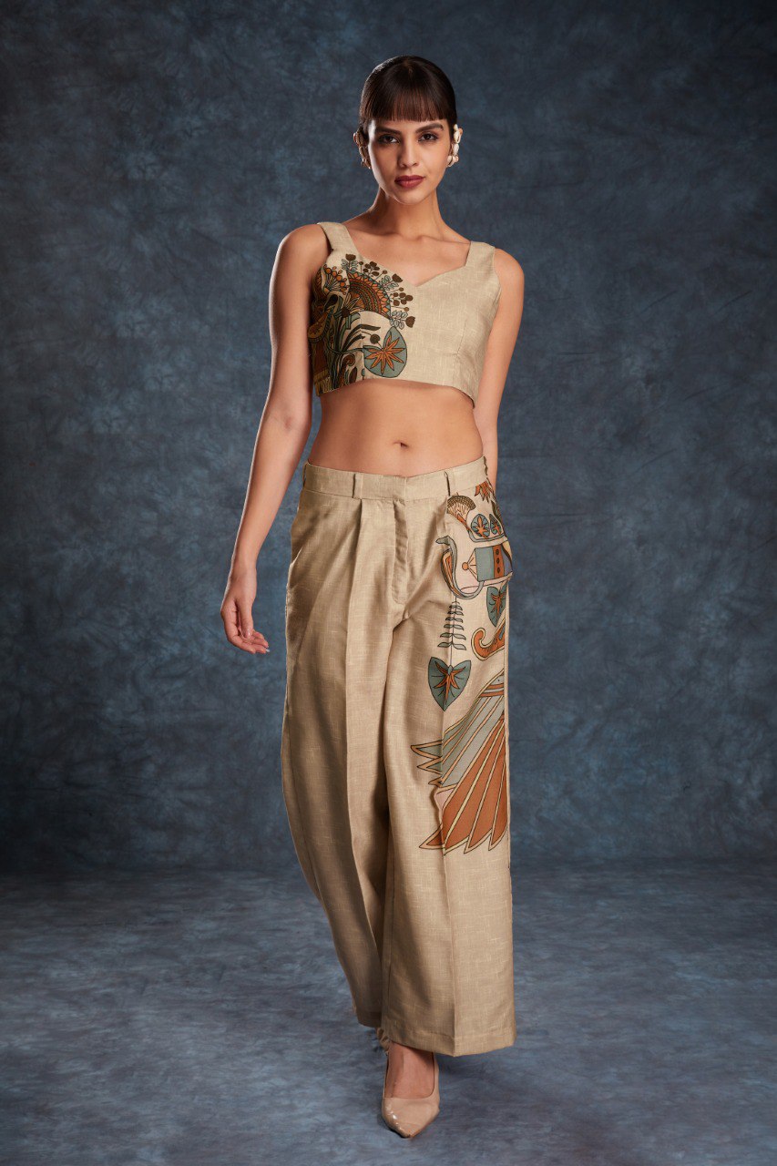 Brown Linen Co-Ord Set | RoopRivaaj